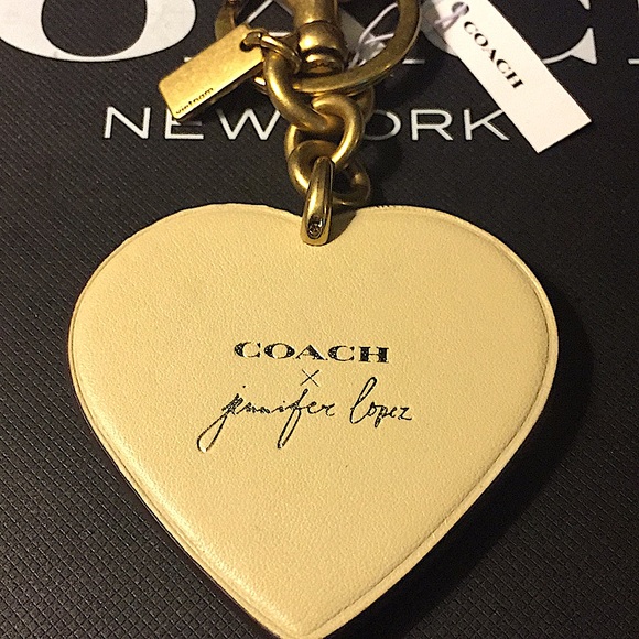 COACH - X JENNIFER LOPEZ HEART BAG CHARM (NWT) - Picture 7 of 13